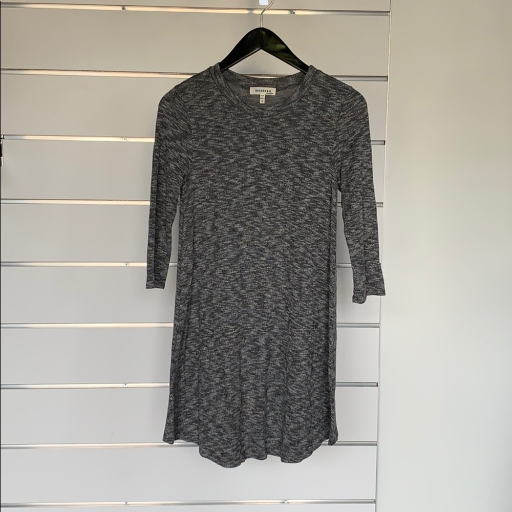Gray, 3/4 Sleeve Dress